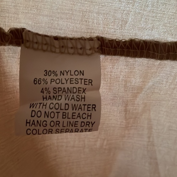 Jasmine - Gold Pleated Skirt with Striped Sheer Panel at Hem - Size Small - Picture 7 of 9